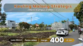 Kavling Cocok Usaha di Kawasan Kampus dan Wisata Malang