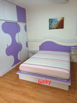 Maple park bagus bersih  full furnish 1br sdh jebol luas