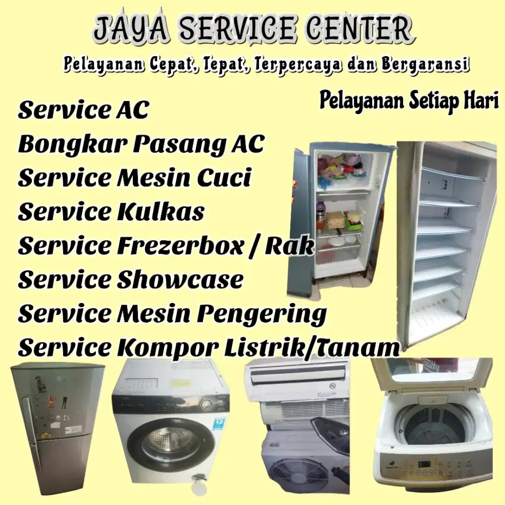 Service Kulkas Frezer Bongkar Pasang AC Mesin Cuci Panggilan Bubutan