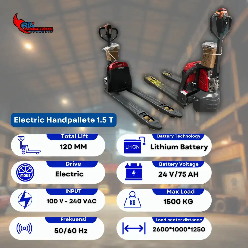 Electic handpallet 1,5 Ton