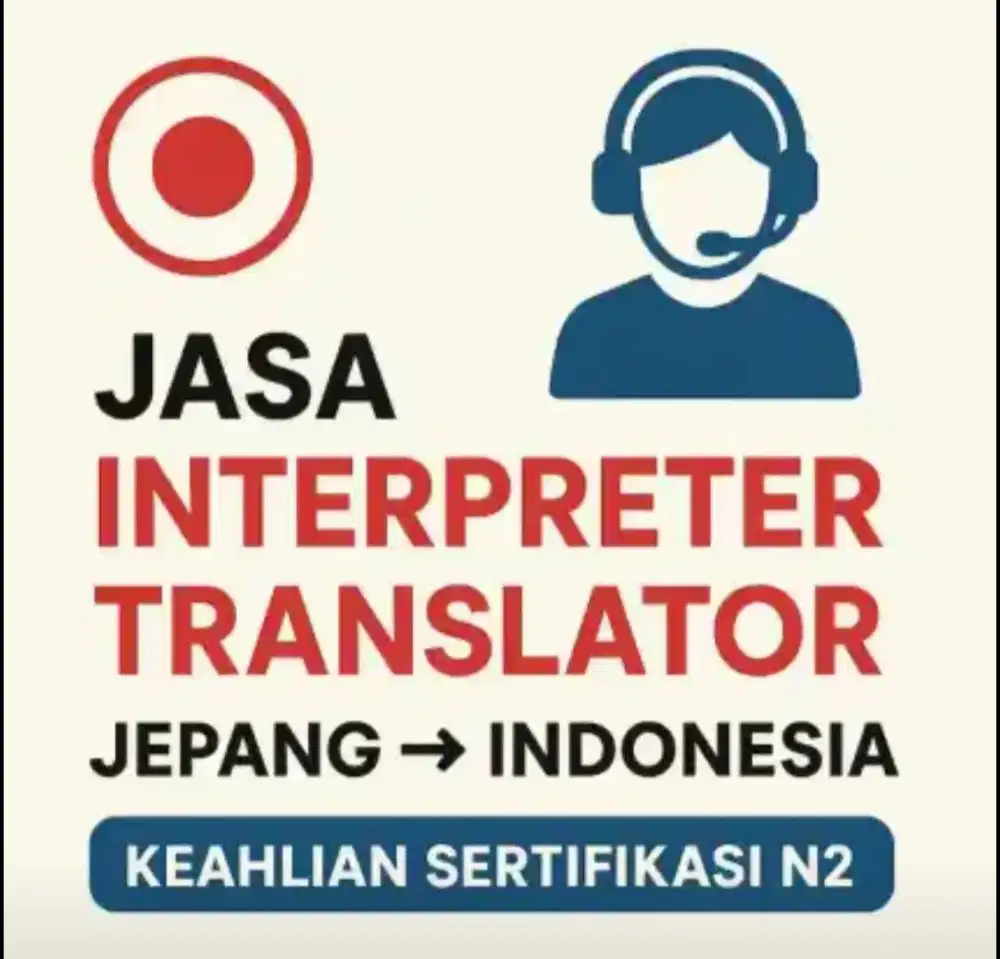 JASA INTERPRETER & TRANSLATOR ONLINE/OFFLINE BHS JAPAN,PROMO SPESIAL!