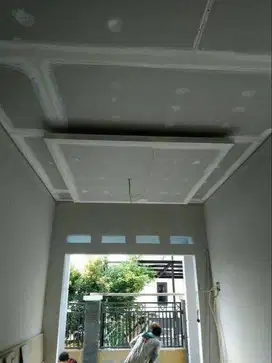 Jasa Tukang Pasang Plafon Partisi Wall Moulding Sekat PVC GRC Gypsum