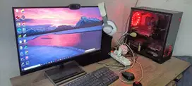 PC Gaming + Monitor High Setting Murah