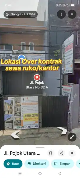 tpt usaha ruko/kantor bisa nego