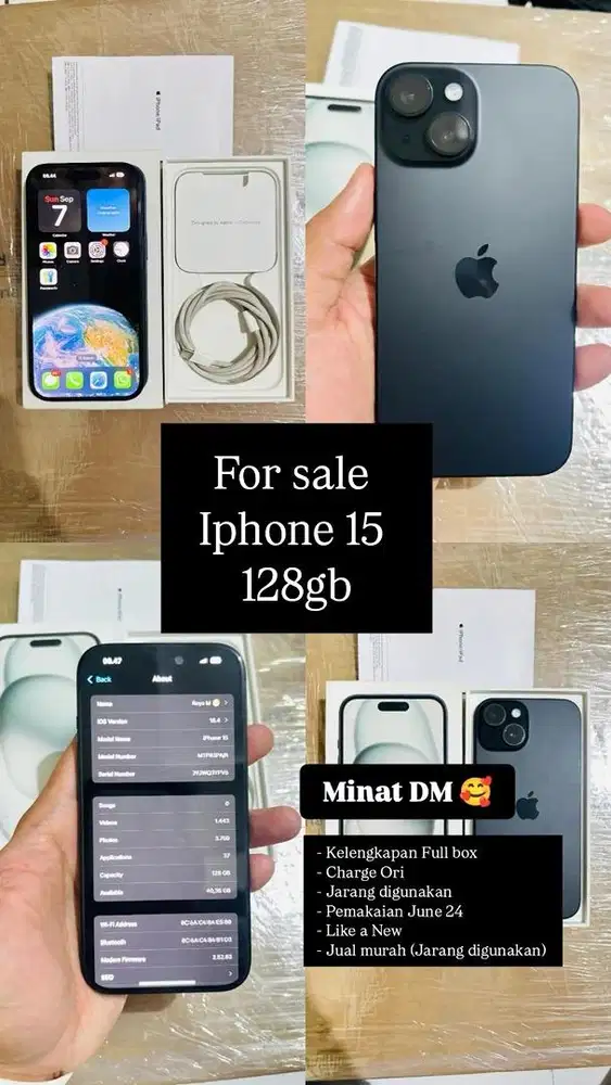 Iphone 15 Full Box Ori