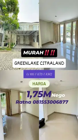 Dijual Rumah Minimalis Citraland Greenlake