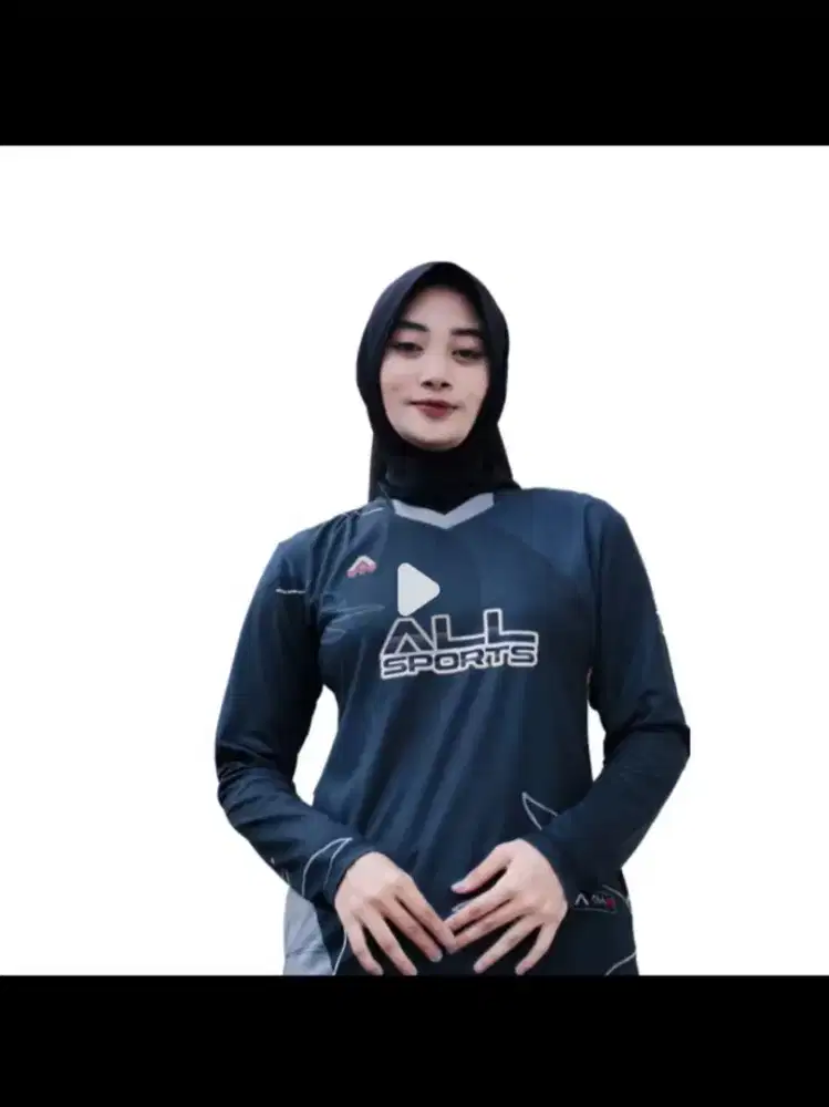 Jersey volleyball atasan putri lengan panjang