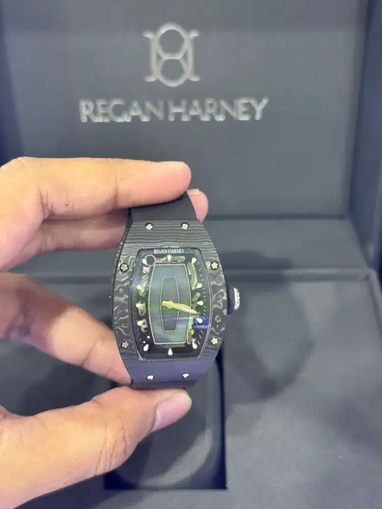 Jam Tangan Wanita Regan Harney Nebula Black Watch RH33-11 Fulldus