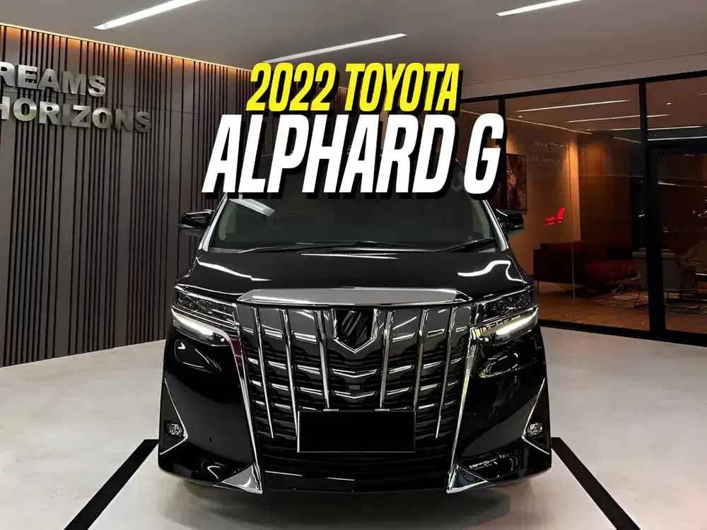 Toyota Alphard 2.5 G 2022 ATPM Black on Beige Hitam TSS