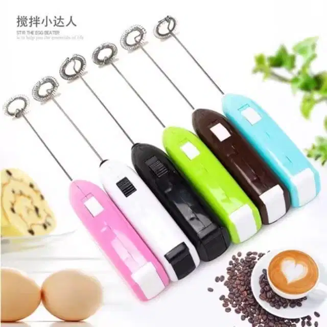 HAND MIXER MINI / PENGOCOK TELUR MINUMAN ELEKTRIK TANPA BATERAI