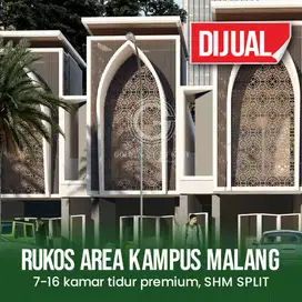 RUKOST DIJUAL KOTA MALANG KONSEP TIMUR TENGAHH 16 KAMAR TIDUR