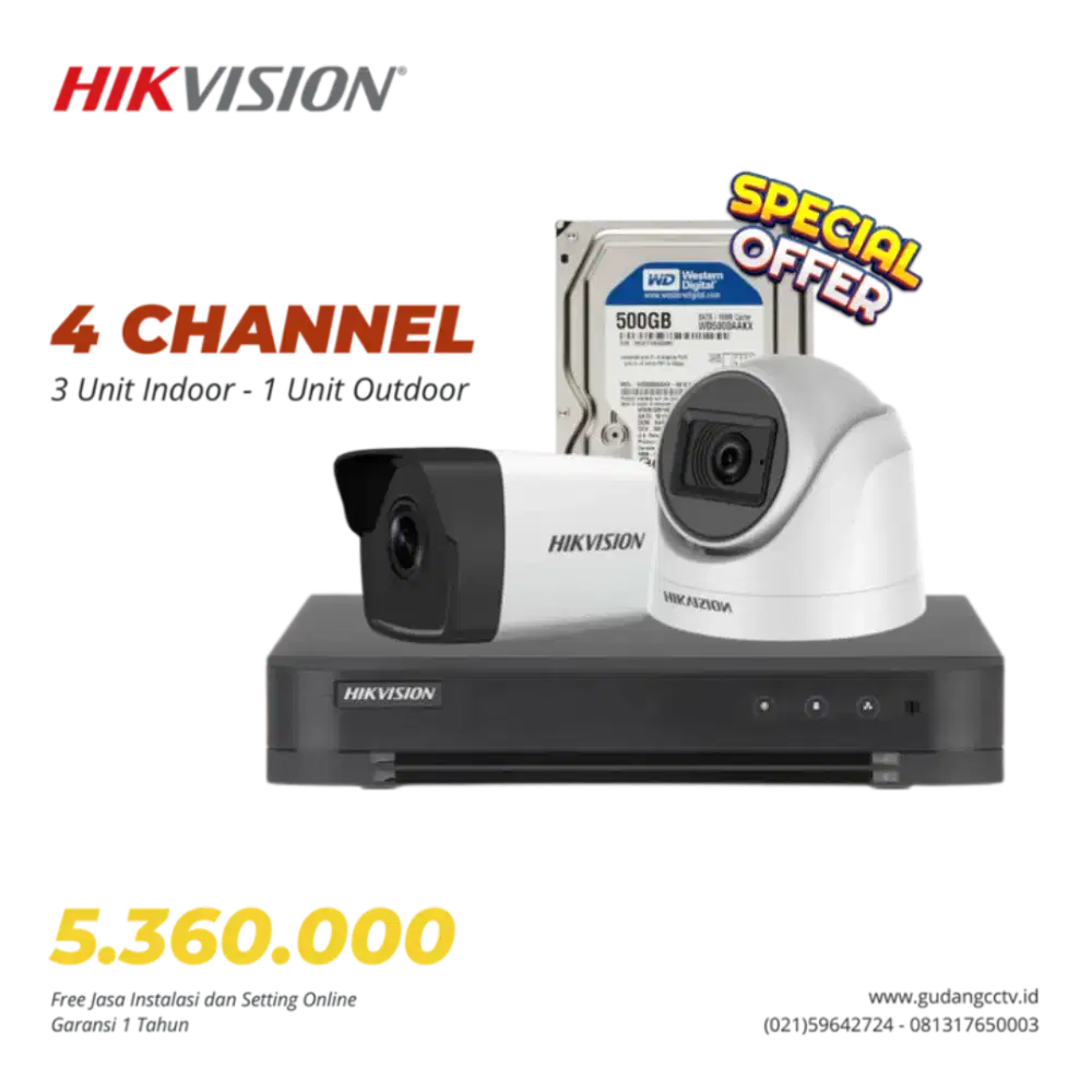Promo Paket CCTV lengkap plus Pemasangan