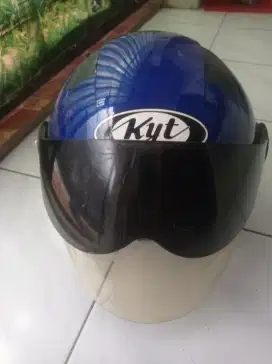 Helm KYT 2Vision kaca dobel visor