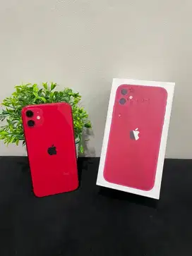 IPhone 11 64GB Red mulus Fullset BH 87% 3Utool 98 Sinyal Permanent