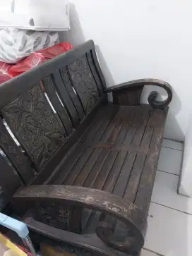 Jual 1 set kursi tamu jati