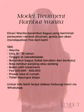 Model Treatment Rambut Wanita
