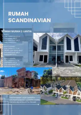 Rumah 2 lantai pantai barat asri gaperta ujung cash promo 460 Jt