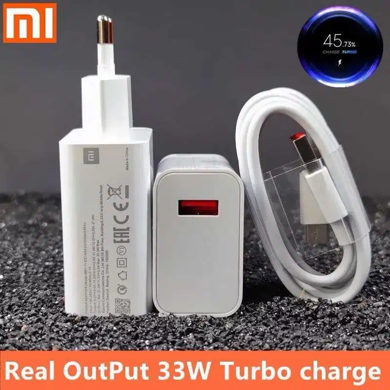 Charger Xiaomi Fast Charging Ori 100% 33W Micro USB/Type C Murah Parah