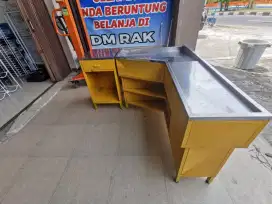 Meja kasir bahan full plat