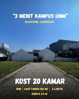 Peluang Investasi Kos Malang 20 Kamar Lokasi Premium Samping UMM