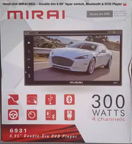 Dijual Head Unit Mobil MIRAI 6931 – Double Din DVD Player