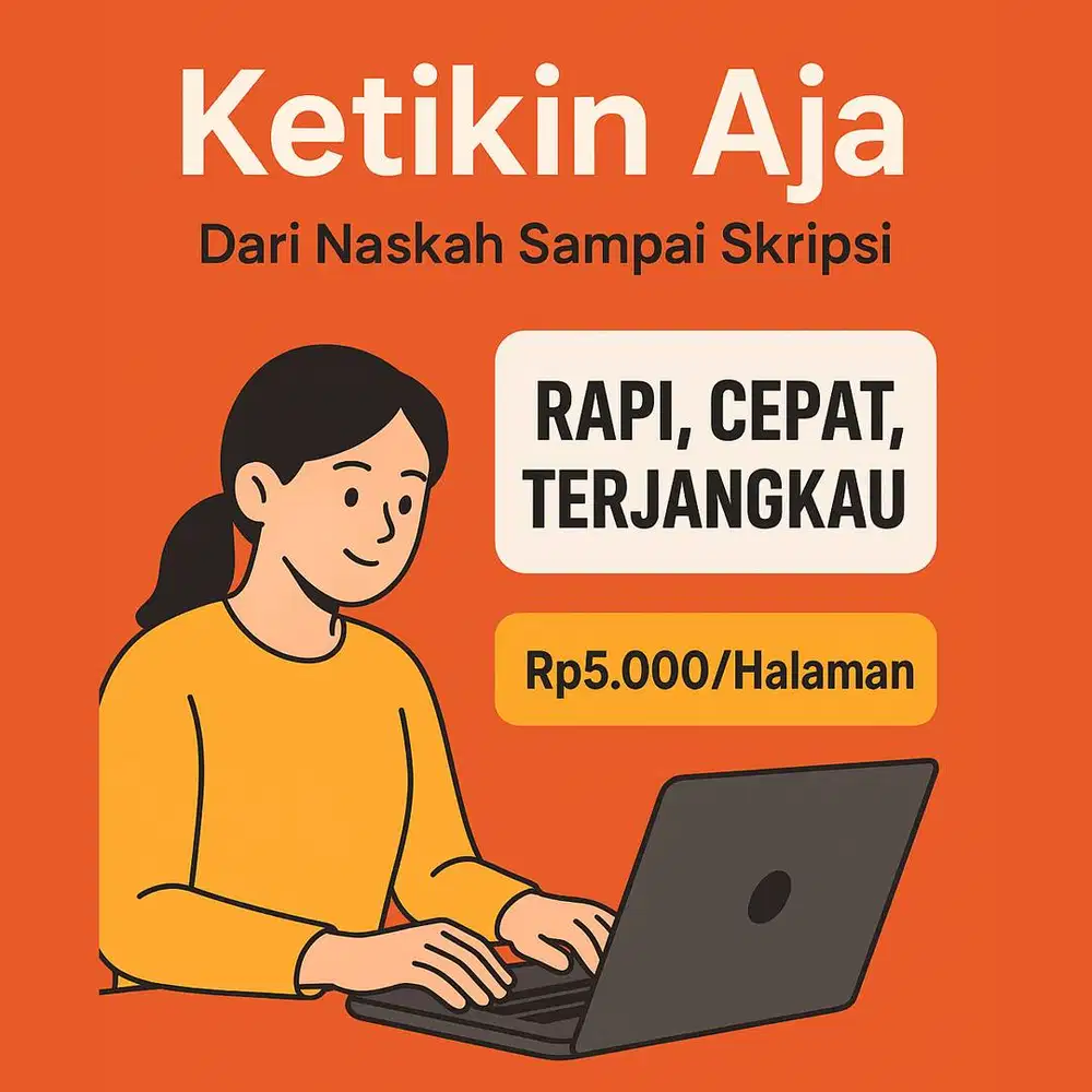 Jasa ketik untuk naskah, proposal, artikel, buku dan skripsi