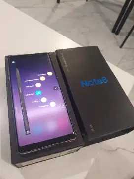 Dijual Samsung Note 8 6/64 Fullset Resmi SEIN Indo Normal Siap pakai.