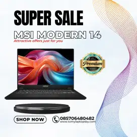 MSI MODERN 14 RYZEN 7 7730 16GB 512GB W11+OHS 14.0FHD IPS BLIT 2Y BLK