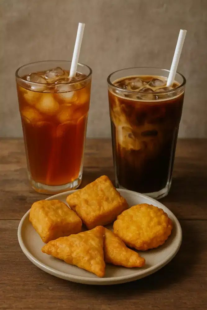 Jaga stand es teh dan kopi bagi hasil