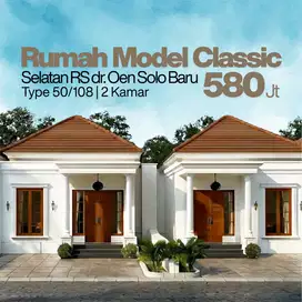 Selatan RS Dr Oen Solo Baru. Dijual Rumah di Solo Pesan Bangun