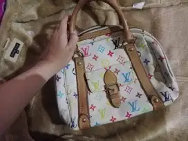 Tas Louis Vuitton Priscilla White Multicolor Original (preloved)