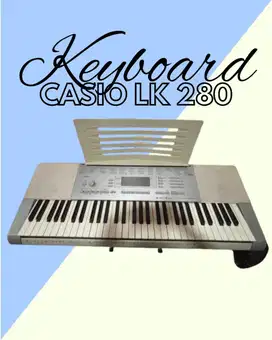USED! Casio LK-280 – Keyboard Pintar dengan Lampu Panduan! ✨
