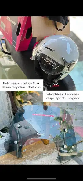 Helm vespa new carbon