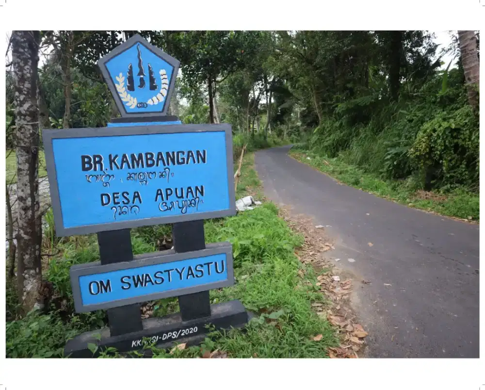 Dijual tanah di Desa apuan, banjar kambangan kec. Baturiti, Tabanan