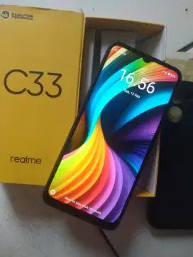 Realme C33 4/64ori'an Resmi Mulus_Normal Bagus FP_On NoMinus_NoRetak