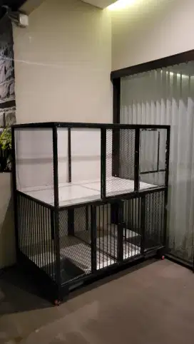 Kandang kucing&anjing full besi permanen murah