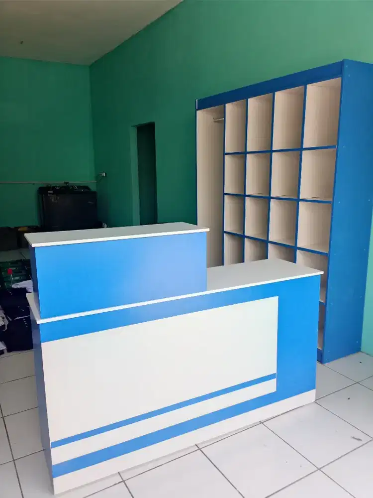Rak & Meja Kasir Laundry Ready Stock Harga 1 Set. Pesan Bayar Bisa COD