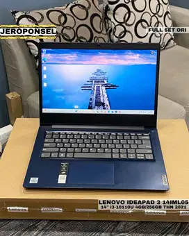 LENOVO IDEAPAD SLIM 3 14IML05 14” 4/256GB THN 2020 LENGKAP ORI GARANSI