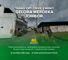 TANAH MURAH EXCLUSIVE 2 MENIT GELORA MERDEKA JOMBOR