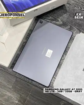 SAMSUNG TAB A7 2020 4G LTE 3/32GB FULL SET ORI GARANSI