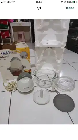 chopper masih lengkap plus ada dus