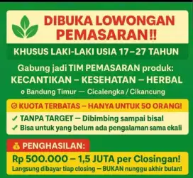 Membuka lowongan kerja