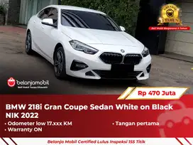 [ GARANSI 5TH ] BMW 218i 218 i Gran Coupe Sedan White on Black 2022/20