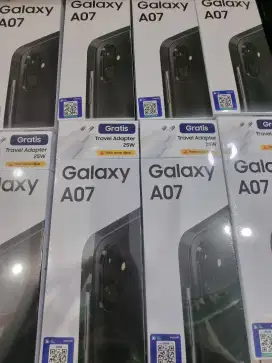 SAMSUNG A07 4+4/64 + ADAPTOR BARU GARANSI RESMI