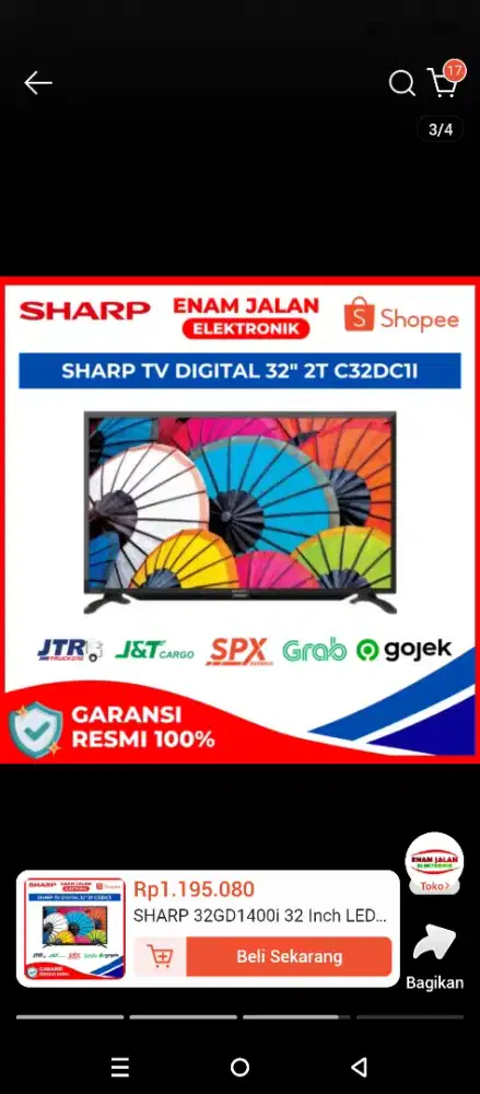 TV Sharp Aquos 32 Inch LED