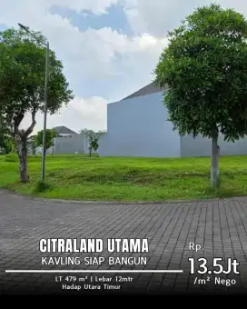Dijual Tanah Hook Waterfront 15 Lebar 12m Hadap Utara Timur