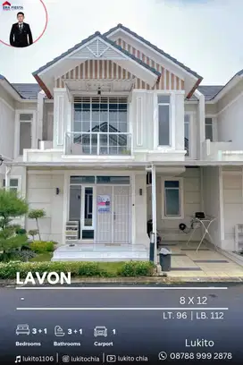 Disewakan Rumah 2 Lantai Furnished Rapi Terawat Siap Huni di Lavon