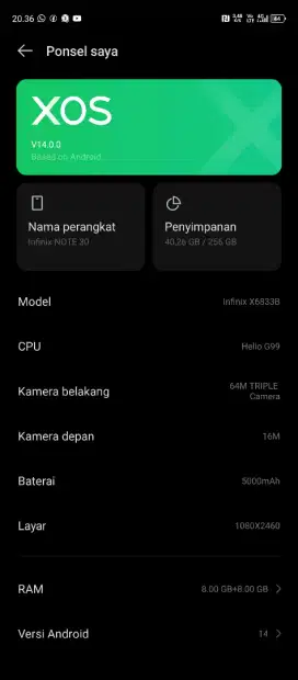 Infinix note 30