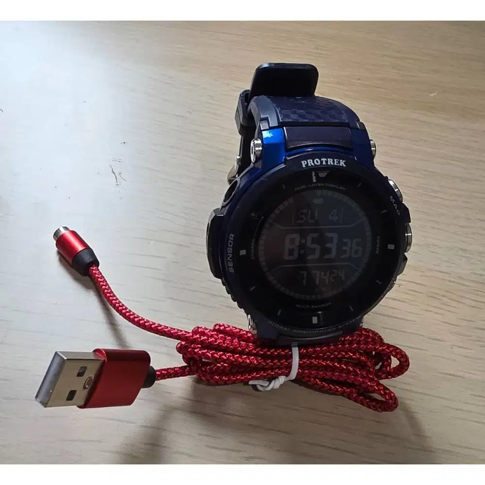 Smart Watch CASIO PRO TREK WSD-F30 Blue Wear OS Google