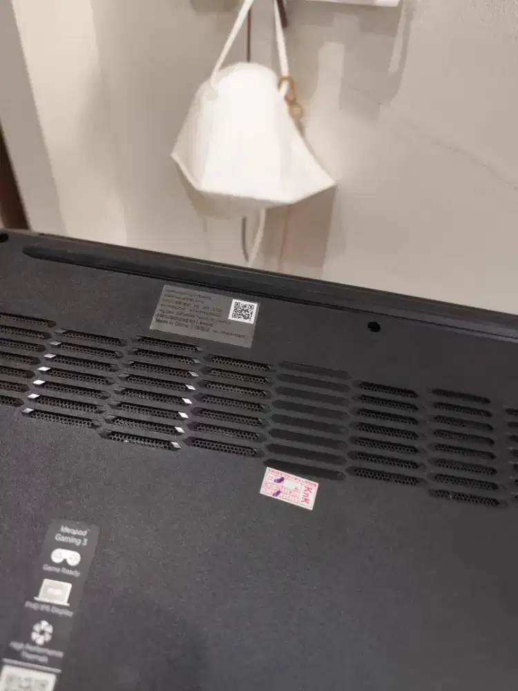 Laptop lenovo ideapad gaming 15 inchi masih mulus